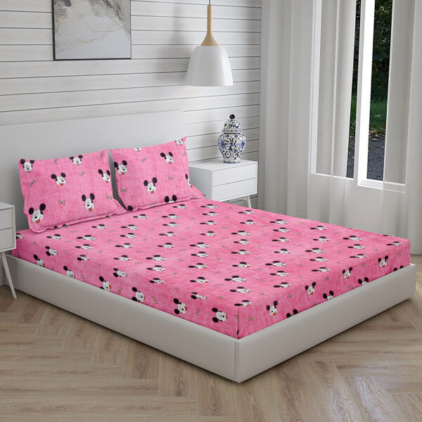 Home Stuff Star Printed Microfiber Bedsheet for Double Bed with 2 Pillow Cover (BEDSHEET - 90 X 90 INCH) (Pillow Cover - 18 X 28 INCH) - Image 2