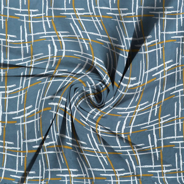 Home Stuff Since 1994 | 100% Cotton Moon BEDSHEET | 210 TC Printed Size Bedsheet for Double Bed with 2 Pillow Cover (Bed Sheet - 90 x 100 Inch) (Pillow Cover - 17 X 27 Inch) (Color - GREY LINE) - Image 4