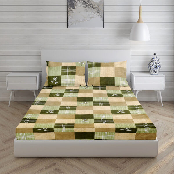 Home Stuff Star Printed Microfiber Bedsheet for Double Bed with 2 Pillow Cover (BEDSHEET – 90 X 90 INCH) (Pillow Cover – 18 X 28 INCH) - Image 3