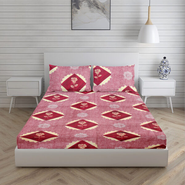 Home Stuff Star Printed Microfiber Bedsheet for Double Bed with 2 Pillow Cover (BEDSHEET – 90 X 90 INCH) (Pillow Cover – 18 X 28 INCH) - Image 3