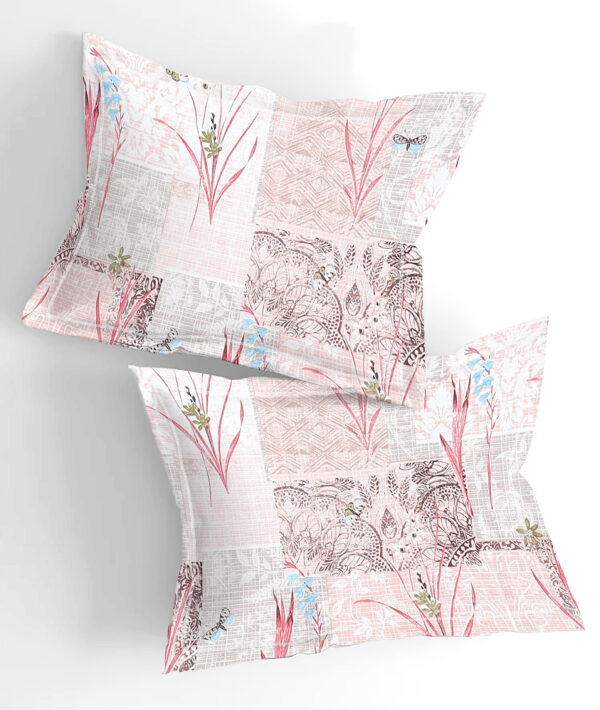 Home Stuff Since 1994 | 100% Cloud Cotton | 220 TC Premium Printed King Size Bedsheet for Double Bed with 2 Pillow Cover (Bed Sheet - 108 x 108 Inch) (Pillow Cover - 17 X 27 Inch) (Color - PINK) - Image 5
