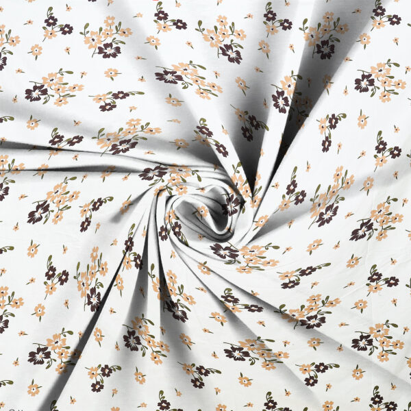 Home Stuff Since 1994 | 100% Cotton Moon BEDSHEET | 210 TC Printed Size Bedsheet for Double Bed with 2 Pillow Cover (Bed Sheet - 90 x 100 Inch) (Pillow Cover - 17 X 27 Inch) (Color - WHITE FLOWER) - Image 4