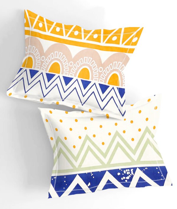 Home Stuff Since 1994 | 100% Cloud Cotton | 220 TC Premium Printed King Size Bedsheet for Double Bed with 2 Pillow Cover (Bed Sheet - 108 x 108 Inch) (Pillow Cover - 17 X 27 Inch) (Color - MULTI) - Image 5