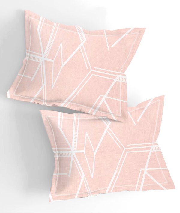 Home Stuff Since 1994 | 100% Cloud Cotton | 220 TC Premium Printed King Size Bedsheet for Double Bed with 2 Pillow Cover (Bed Sheet - 108 x 108 Inch) (Pillow Cover - 17 X 27 Inch) (Color - PEACH) - Image 5