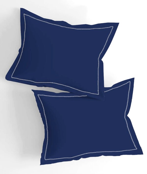 Home Stuff Since 1994| Double Bedsheet with 2 Pillow Covers, 300 TC Ultra Satin Premium Bedding Set, Aesthetic Home Décor, Gift for Couples, Wedding, Anniversary, Date Night - NAVY BLUE - Image 5