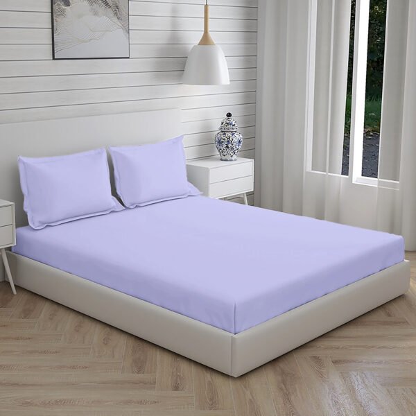 Home Stuff Since 1994| Double Bedsheet with 2 Pillow Covers, 300 TC Ultra Satin Premium Bedding Set, Aesthetic Home Decor, Gift for Couples, Wedding, Anniversary, Date Night - LAVENDER