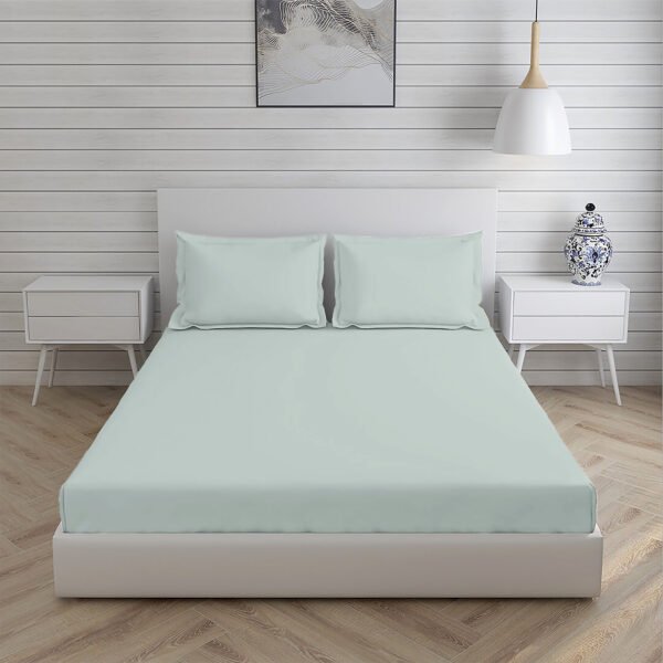 Home Stuff Since 1994| Double Bedsheet with 2 Pillow Covers, 300 TC Ultra Satin Premium Bedding Set, Aesthetic Home Décor, Gift for Couples, Wedding, Anniversary, Date Night - GREY - Image 3