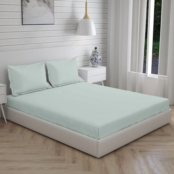 Home Stuff Since 1994| Double Bedsheet with 2 Pillow Covers, 300 TC Ultra Satin Premium Bedding Set, Aesthetic Home Décor, Gift for Couples, Wedding, Anniversary, Date Night - GREY